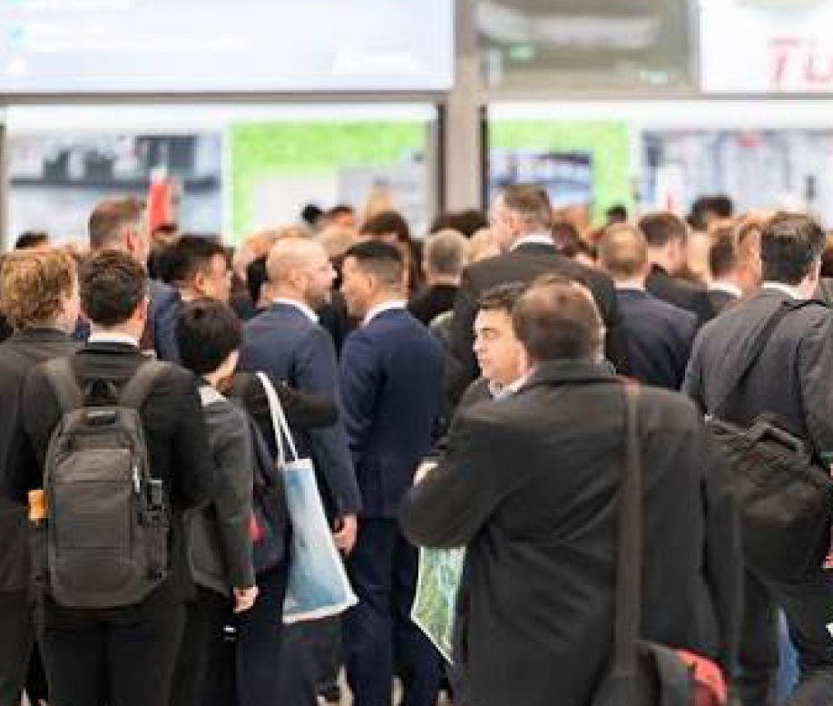 Visitors at the exhibition