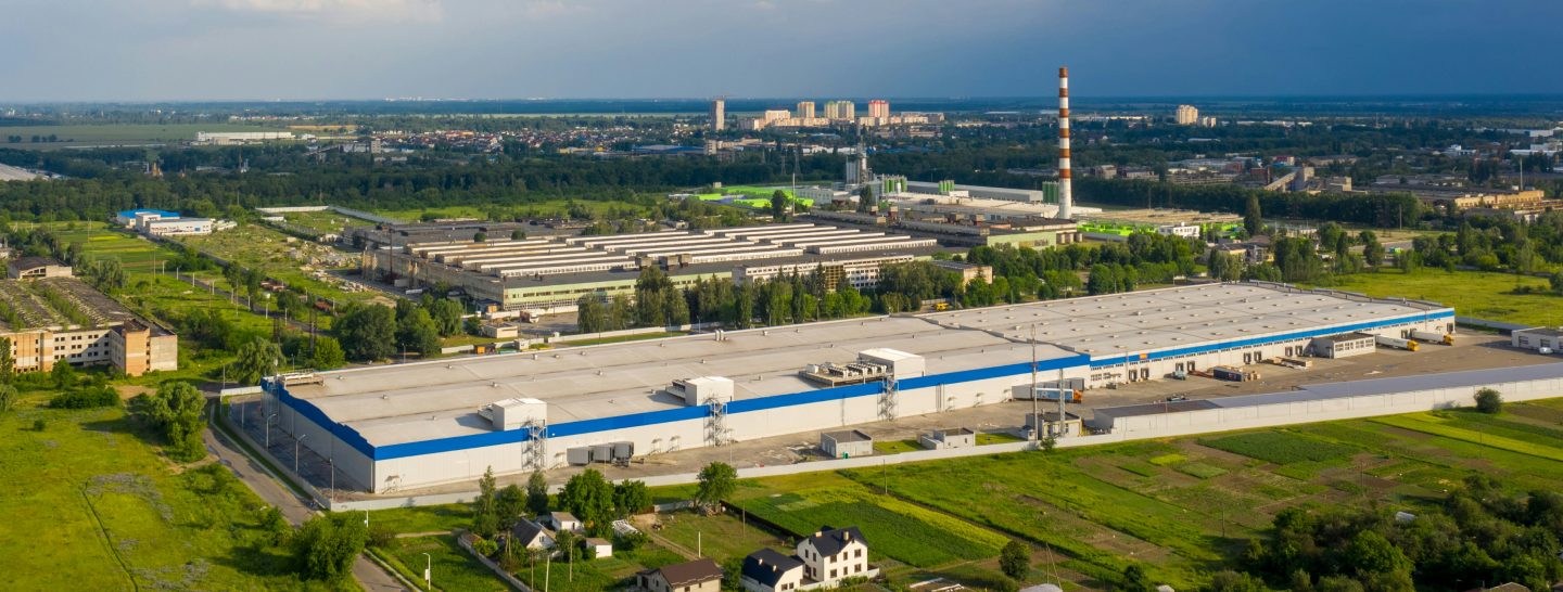 Aerial view of the Assimakis production plant
